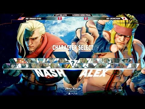 SFV: RB|Bonchan vs RB|Snake Eyez - Red Bull Battle Grounds Top 8 - CPT 2016