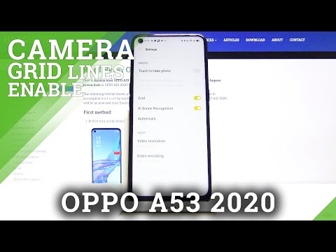 How to Manage Camera Grid Lines in OPPO A53 2020 – Find Grid Lines Option