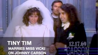 Tiny Tim's Wedding to Miss Vicki on Johnny Carson's Tonight Show