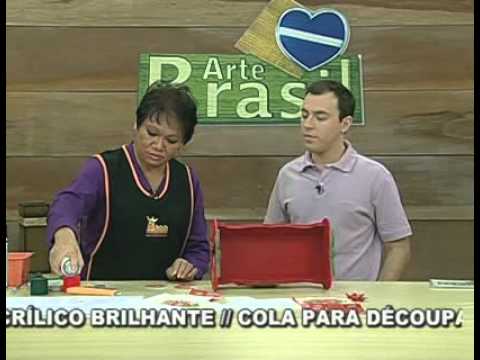 ARTE BRASIL -- MAMIKO YAMASHITA -- DÉCOUPAGE COM GUARDANAPO EM MDF (16/09/2010 - Parte 2 de 2)