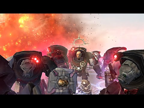 Black Templars vs Orks - HELSREACH: Dawn of War - Unification mod Survival | Warhammer 40k