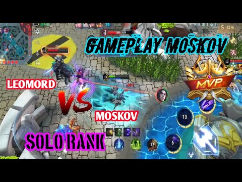 Gameplay Moskov | Moskov VS Leomord | Solo Rank | MobileLegends | MLBB | Build top global moskov