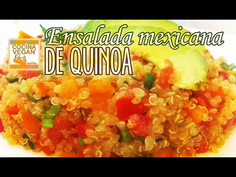 Ensalada mexicana de quinoa - Cocina Vegan Fácil