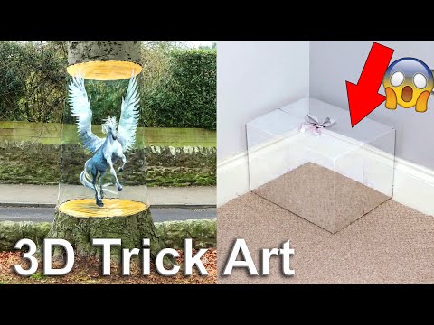 Ten Easy 3D Painting Illusions! Test Your Brain
