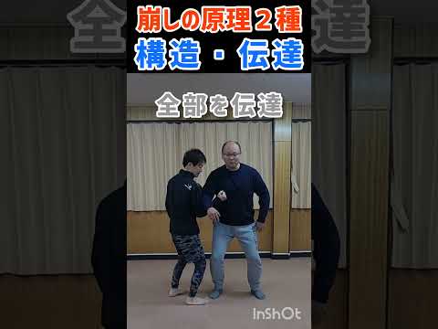 【２つの崩しの原理】　誰でも再現できるしおり式身体操作教室　#shorts
