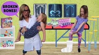 Toy Doctor Helps Addy and Maya !!!