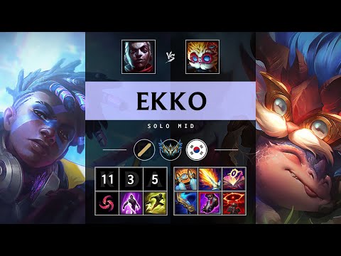 Ekko Mid vs Heimerdinger - KR Challenger Patch 25.16