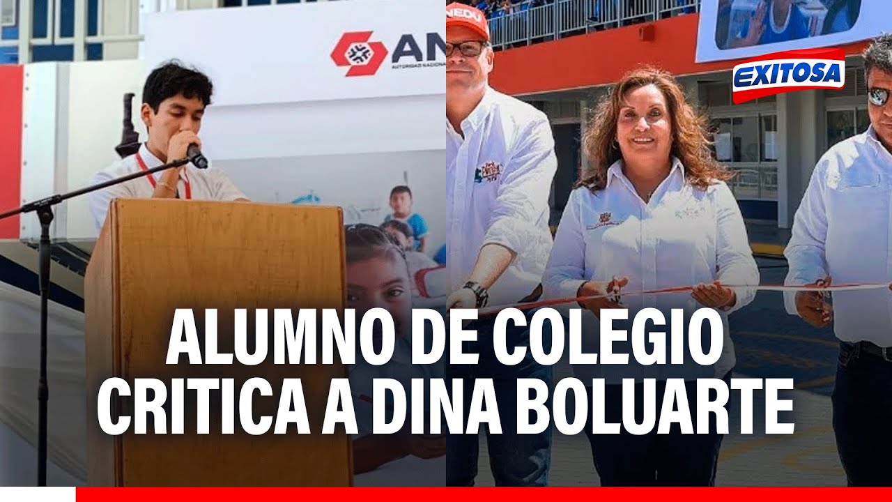 🔴🔵Accidentada inaguración de colegio en Piura por la presidenta Dina Boluarte