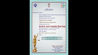 Legal Services Camp & Legal Awareness Programme on 15.06.2023 at Vanwasi Sewa Kedra, Adhaura;?>