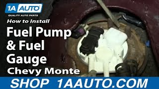 How to Replace Fuel Pump & Sending Unit 00-05 Chevy Monte Carlo