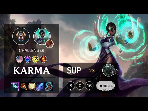 Karma Support vs Pyke - NA Challenger Patch 10.15