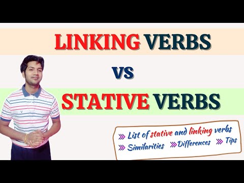 LINKING verbs vs STATIVE verbs in English | Differences and Similarities | List, examples, and tips