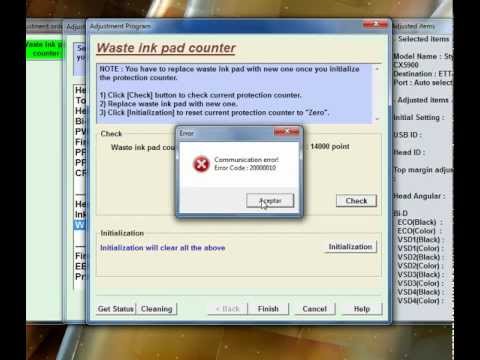 Free Adjustment Program Epson P50