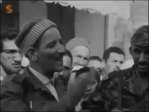 Une Video rare de Hocine Ait Ahmed contre Boumediène 1963 Kabylie