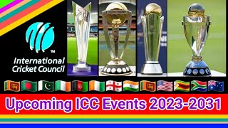 ICC Upcoming Tournaments from 2022 to 2031 - Host Nation, Dates | ODI WC, T20 WC, Champions Trophy