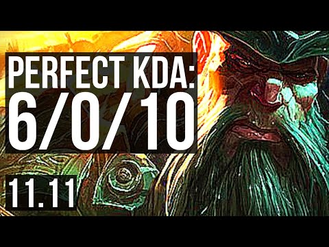 GANGPLANK vs RUMBLE (TOP) | 6/0/10, 66% winrate, Dominating | KR Diamond | v11.11