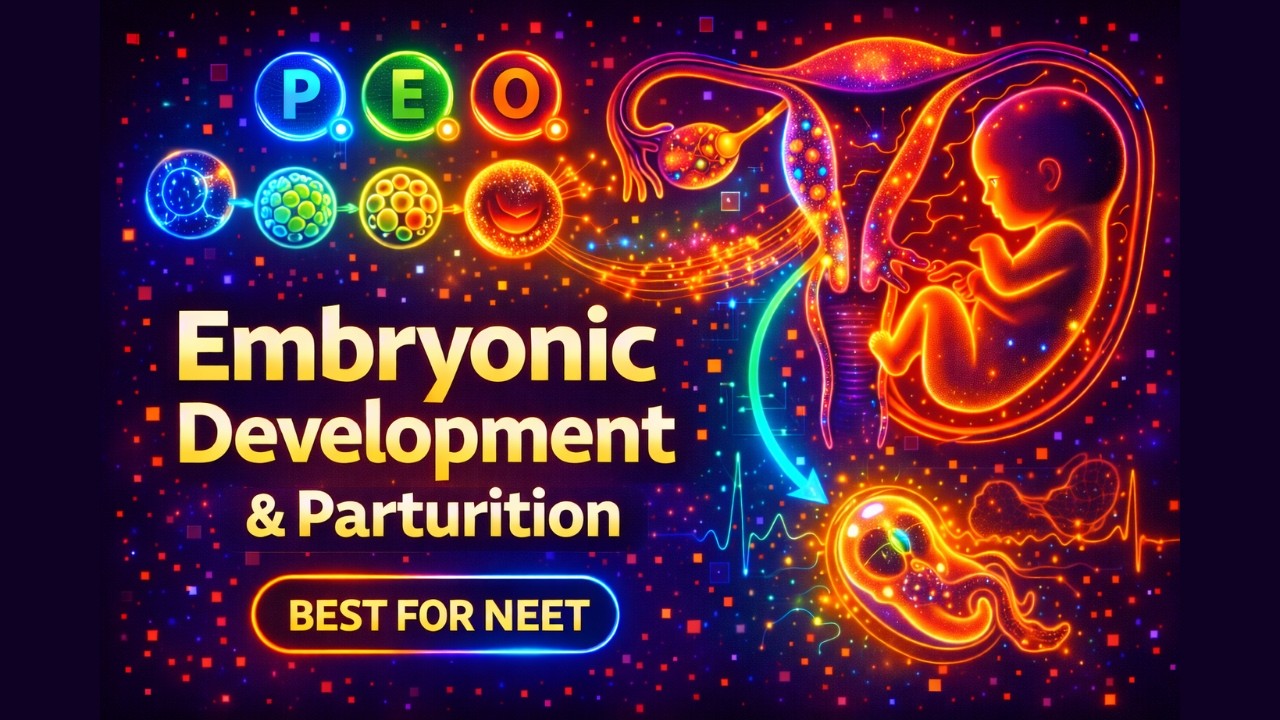 CBSE Class 12 Biology, Human Reproduction – 5, Embryonic Development and Parturition