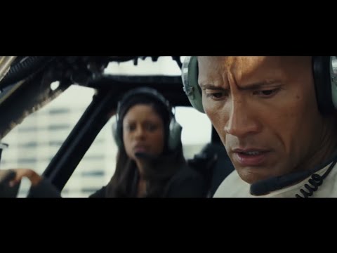 The scene of the giant crocodile attack - Clip from the movie Rampage (2018) HD