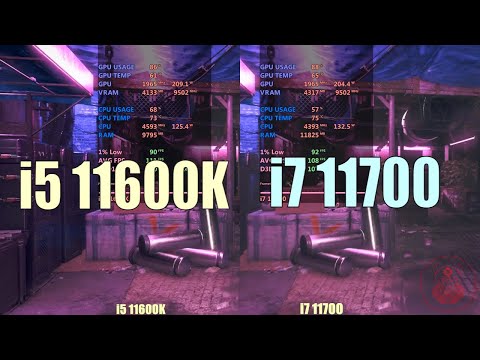 Intel 11th gen i5 11600k vs i7 11700k