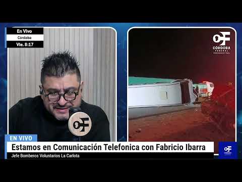 Tragedia cerca de La Carlota: dos muertos tras chocar un auto con una combi de fútbol infantil