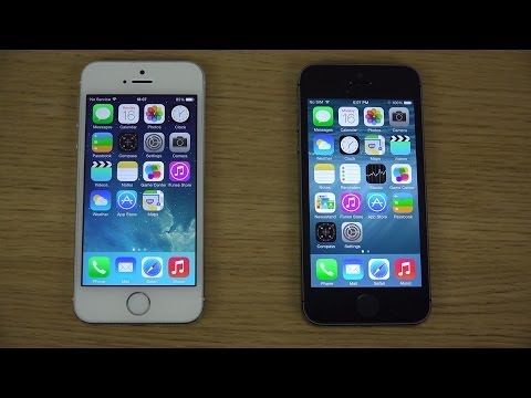 iPhone 5S iOS 8 vs. iPhone 5S iOS 7 - Opening Apps Speed Test 4K Video