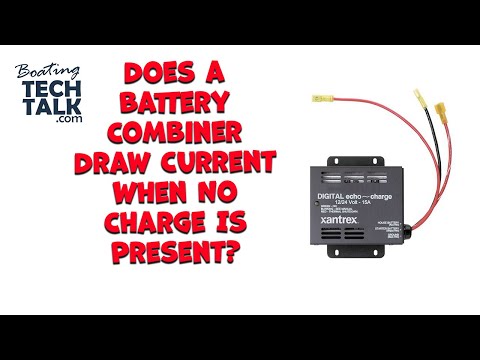 Does a Battery Combiner Draw Current When No Charge Is Present?