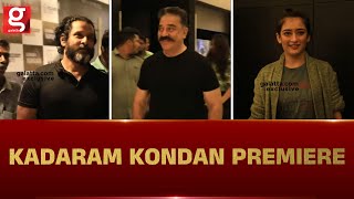 VIDEO : Kamal Haasan and Chiyaan Vikram at Kadaram Kondan Premiere Show