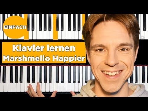 Marshmello ft. Bastille - Happier (Piano Tutorial EINFACH)