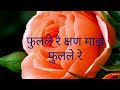 Phulale Re Kshan Maze Fulale Re फुलले रे क्षण माझे फुलले र