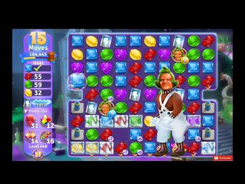 Wonka's World of Candy Level 646 NO BOOSTERS - A S GAMING ✔