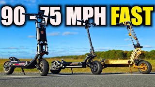 The Fastest Hyperscooters DragRace Teverun 7260R versus Daytona Hooga Vs Vostok 1