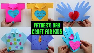 FATHER'S DAY CRAFT FOR KIDS | Cute & Easy to make Father's Day Card | Kids Craft Ideas at Home