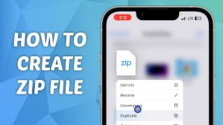 How to Create Zip file on iPhone - iOS 17