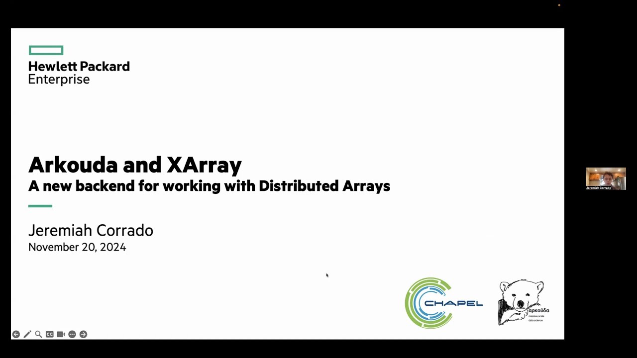 Arkouda as an XArray backend for HPC!
