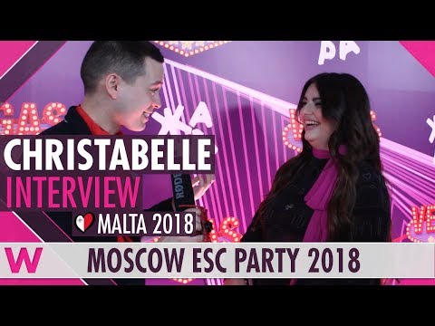 Christabelle (Malta 2018) Interview | Moscow Eurovision Party 2018