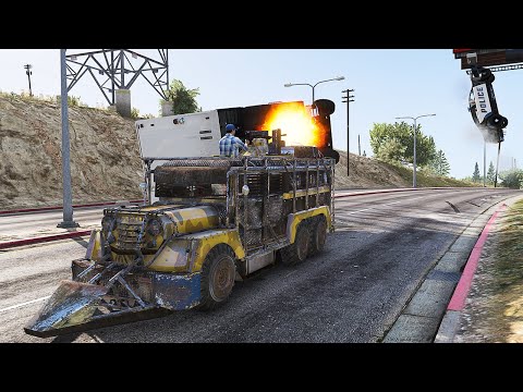 GTA 5 ARMORED SARAO JEEPNEY CRASHES Part.2 - SUPER CINEMATIC PICTURE WITH SLOW MO ep.17
