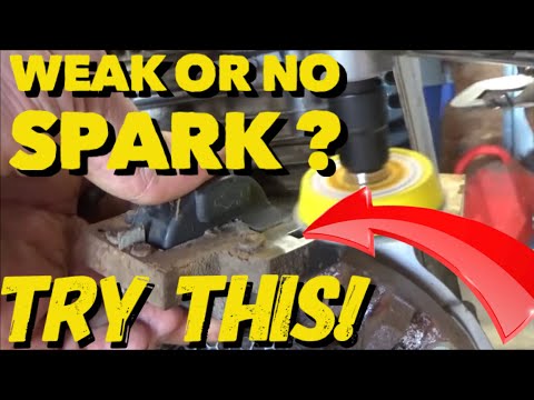 WEAK OR NO SPARK? DOES IT NEED A NEW COIL?  / OLD MECHANICS TRICK TO FIX A MAGNETO IGNITION SYSTEM