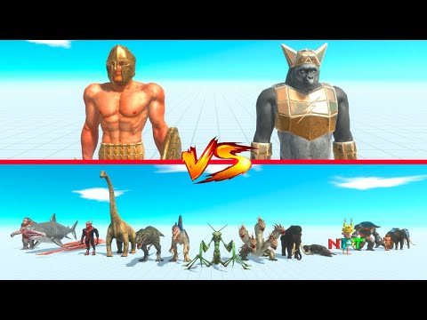 Achilles & Ghor Hammer vs Boss & MiniBoss - Animal Revolt Battle Simulator