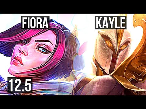 FIORA vs KAYLE (TOP) | 9/0/4, 1.6M mastery, Legendary | EUW Diamond | 12.5