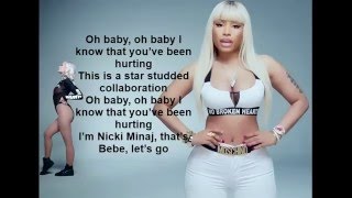 Bebe Rexha - "No Broken Hearts" ft. Nicki Minaj ( lyrics)