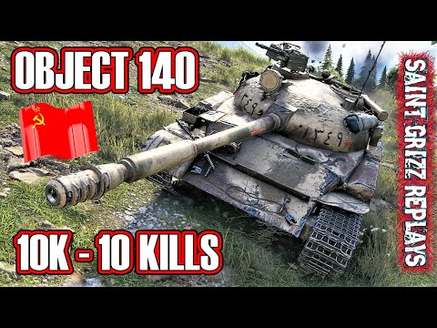 WoT Object 140 Gameplay ♦ 10 Frags 10k ♦ Medium Tank Review