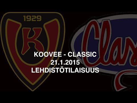 Miesten Liiga: Koovee-Classic, 21.1.2015, Lehdistötilaisuus
