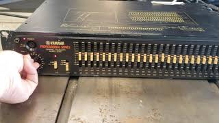 Video thumbnail for Vintage Yamaha EQ model Q1027 Graphic Equalizer for sale on eBay by Robert Rodriguez