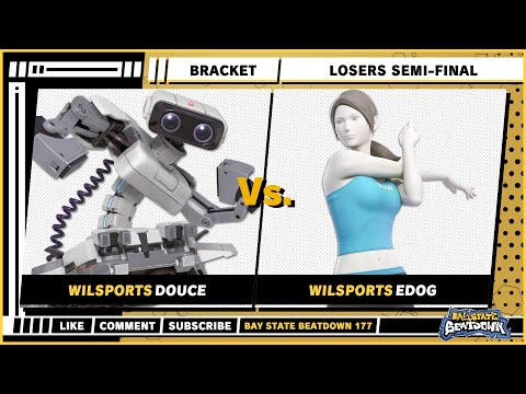 Bay State Beatdown 177 - Losers Semi-Final - Douce (R.O.B) VS Edog (Wii Fit Trainer) - SSBU Singles