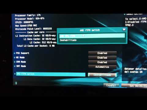 Enable TPM 2.0 in Asrock A320M-HDV Motherboard UEFI Mode TPM enable for