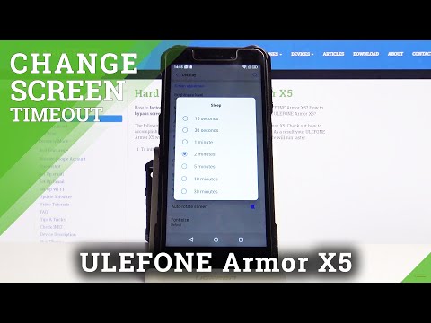 How to Set Up Sleep Time in ULEFONE ARMOR X5 - Adjust Screen Timeout