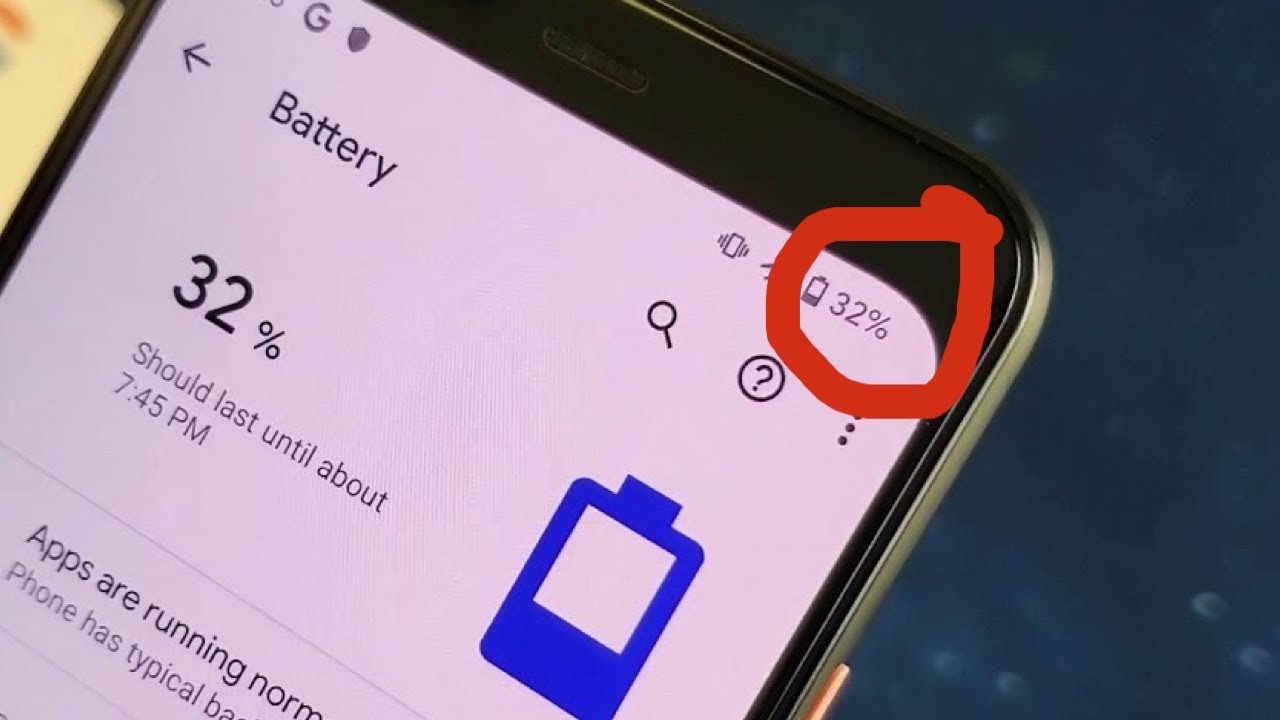 Google Pixel 4 / 4XL: How to Add Battery Percentage % to the Status Bar