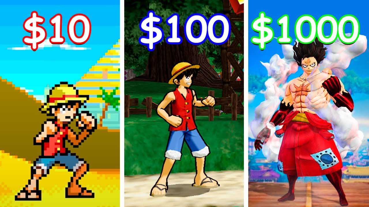 Jogos de ONE PIECE de R$10, R$100 ou R$1.000