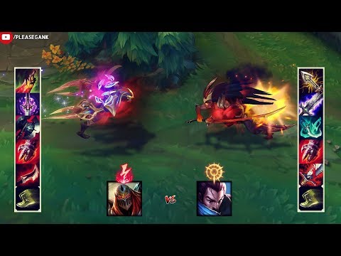ZED vs YASUO FULL BUILD FIGHT! & 18 LEVEL | 1V1✔