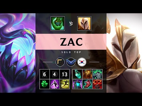 Zac Top vs Kayle - KR Diamond Patch 25.17